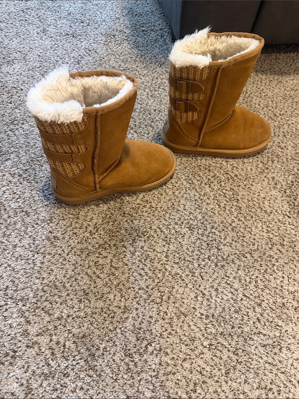 Dream Pairs Kids Faux-Shearling Winter Boots - Brown
